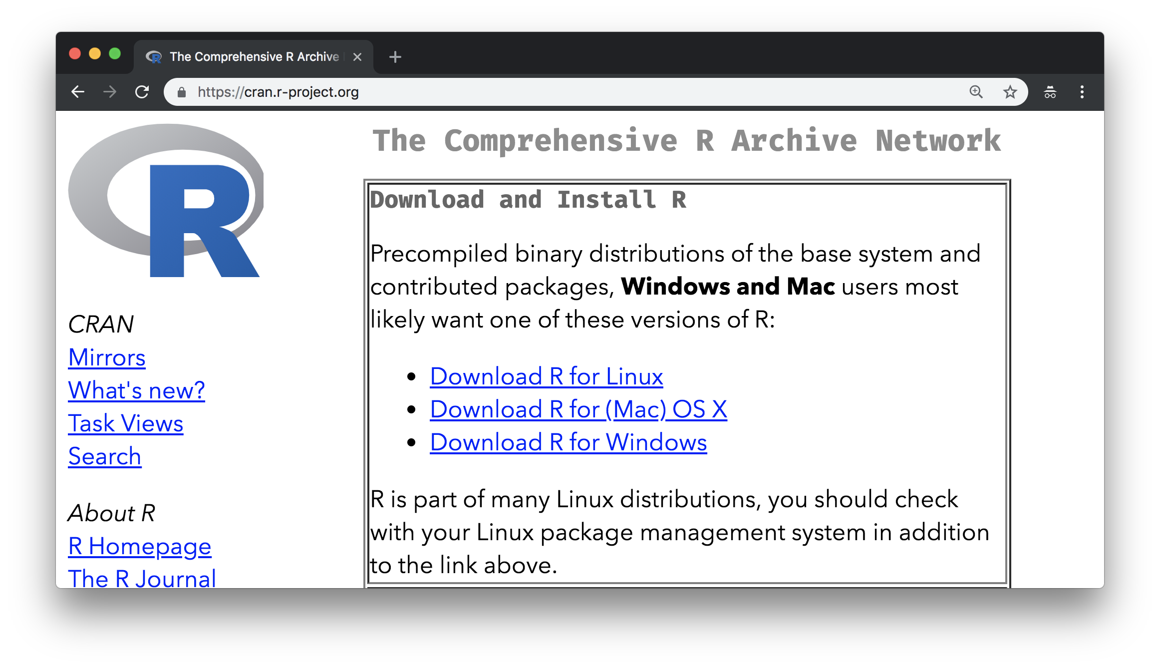 r studio for mac os unable to locate binary after install